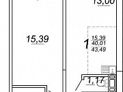 2-комнатная квартира, 43 м², 3/10 эт. Челябинск