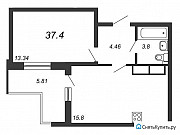 1-комнатная квартира, 37 м², 14/24 эт. Санкт-Петербург