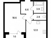 1-комнатная квартира, 45 м², 16/18 эт. Москва