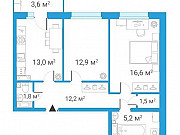 2-комнатная квартира, 63 м², 4/4 эт. Санкт-Петербург