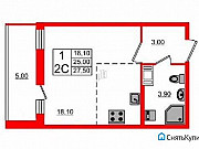 Студия, 25 м², 11/26 эт. Санкт-Петербург