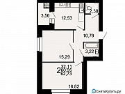 2-комнатная квартира, 63 м², 9/12 эт. Рязань