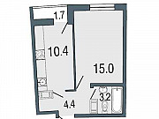 1-комнатная квартира, 33 м², 18/19 эт. Санкт-Петербург