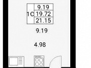 Студия, 22 м², 9/9 эт. Санкт-Петербург