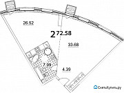 2-комнатная квартира, 72 м², 4/21 эт. Москва