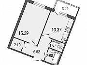 1-комнатная квартира, 39 м², 3/4 эт. Токсово
