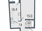 1-комнатная квартира, 36 м², 17/19 эт. Санкт-Петербург