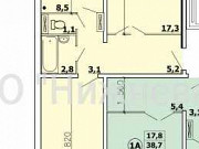 2-комнатная квартира, 55 м², 4/8 эт. Нижневартовск