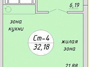 1-комнатная квартира, 32 м², 9/17 эт. Новосибирск