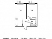 1-комнатная квартира, 35 м², 3/15 эт. Москва