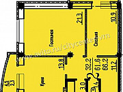 2-комнатная квартира, 66 м², 3/16 эт. Воронеж