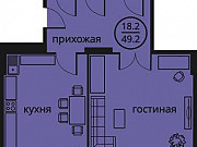 1-комнатная квартира, 49 м², 6/17 эт. Тюмень