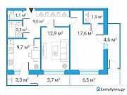 2-комнатная квартира, 54 м², 1/4 эт. Санкт-Петербург