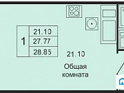 Студия, 28 м², 6/25 эт. Санкт-Петербург