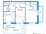 2-комнатная квартира, 54 м², 1/4 эт. Санкт-Петербург