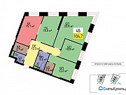4-комнатная квартира, 106 м², 25/48 эт. Москва