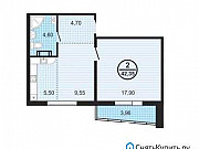 2-комнатная квартира, 42 м², 2/11 эт. Челябинск