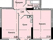 2-комнатная квартира, 54 м², 7/17 эт. Ижевск