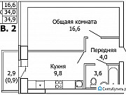 1-комнатная квартира, 31 м², 11/18 эт. Барнаул