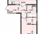 1-комнатная квартира, 61 м², 3/4 эт. Рязань