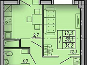 1-комнатная квартира, 36 м², 5/18 эт. Тюмень