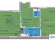 3-комнатная квартира, 93 м², 21/25 эт. Королев