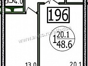 1-комнатная квартира, 53 м², 6/17 эт. Ростов-на-Дону