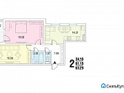 2-комнатная квартира, 63 м², 3/17 эт. Воронеж