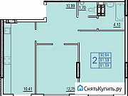 2-комнатная квартира, 61 м², 2/10 эт. Севастополь