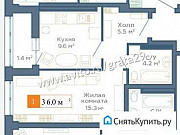1-комнатная квартира, 36 м², 9/12 эт. Северодвинск