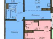 3-комнатная квартира, 62 м², 10/16 эт. Челябинск