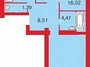 2-комнатная квартира, 59 м², 3/3 эт. Ярославль