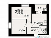 2-комнатная квартира, 53 м², 6/16 эт. Рязань