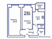 2-комнатная квартира, 58 м², 12/13 эт. Воронеж