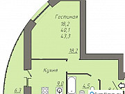 1-комнатная квартира, 43 м², 5/16 эт. Саранск