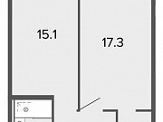 1-комнатная квартира, 44 м², 1/13 эт. Санкт-Петербург