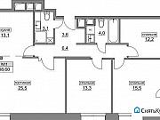 4-комнатная квартира, 97 м², 3/13 эт. Москва