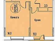 1-комнатная квартира, 41 м², 4/17 эт. Дмитров