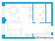 1-комнатная квартира, 40 м², 6/7 эт. Москва