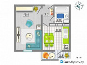 1-комнатная квартира, 38 м², 12/17 эт. Воронеж