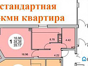 1-комнатная квартира, 35 м², 13/24 эт. Пермь