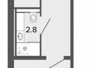 1-комнатная квартира, 28 м², 10/13 эт. Санкт-Петербург