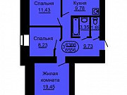 3-комнатная квартира, 65 м², 1/9 эт. Благовещенск