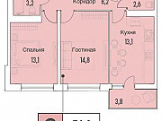 2-комнатная квартира, 56 м², 11/15 эт. Москва