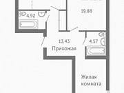 3-комнатная квартира, 81 м², 4/4 эт. Новосибирск