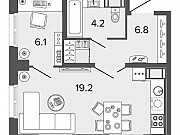 1-комнатная квартира, 36 м², 3/25 эт. Санкт-Петербург