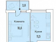 1-комнатная квартира, 37 м², 9/15 эт. Москва