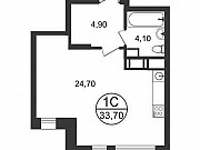 1-комнатная квартира, 33 м², 1/9 эт. Москва