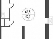 1-комнатная квартира, 65 м², 2/28 эт. Москва