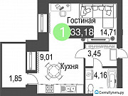 1-комнатная квартира, 33 м², 11/17 эт. Сургут